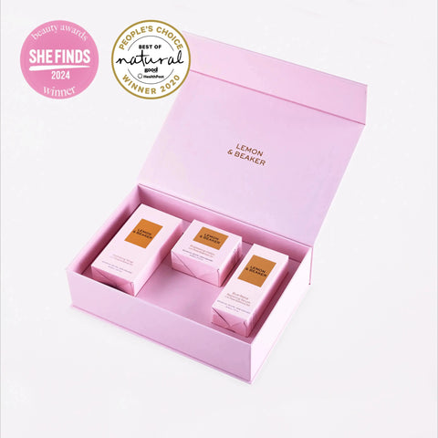 Rose Trio Gift Set Lemon & Beaker